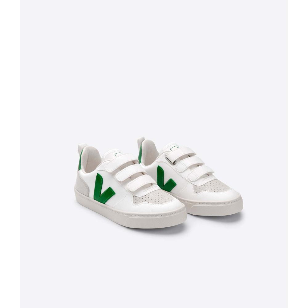 παπουτσια παιδικα Veja V-10 CWL White/Green | GR 775KOR